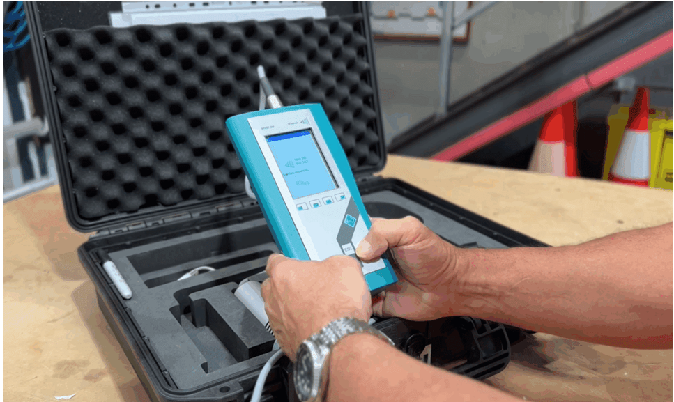 HF Sensor Moist 350B microwave moisture scanner used by Waterseal