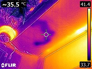 FLIR thermal imaging used during a Waterseal leak investigation